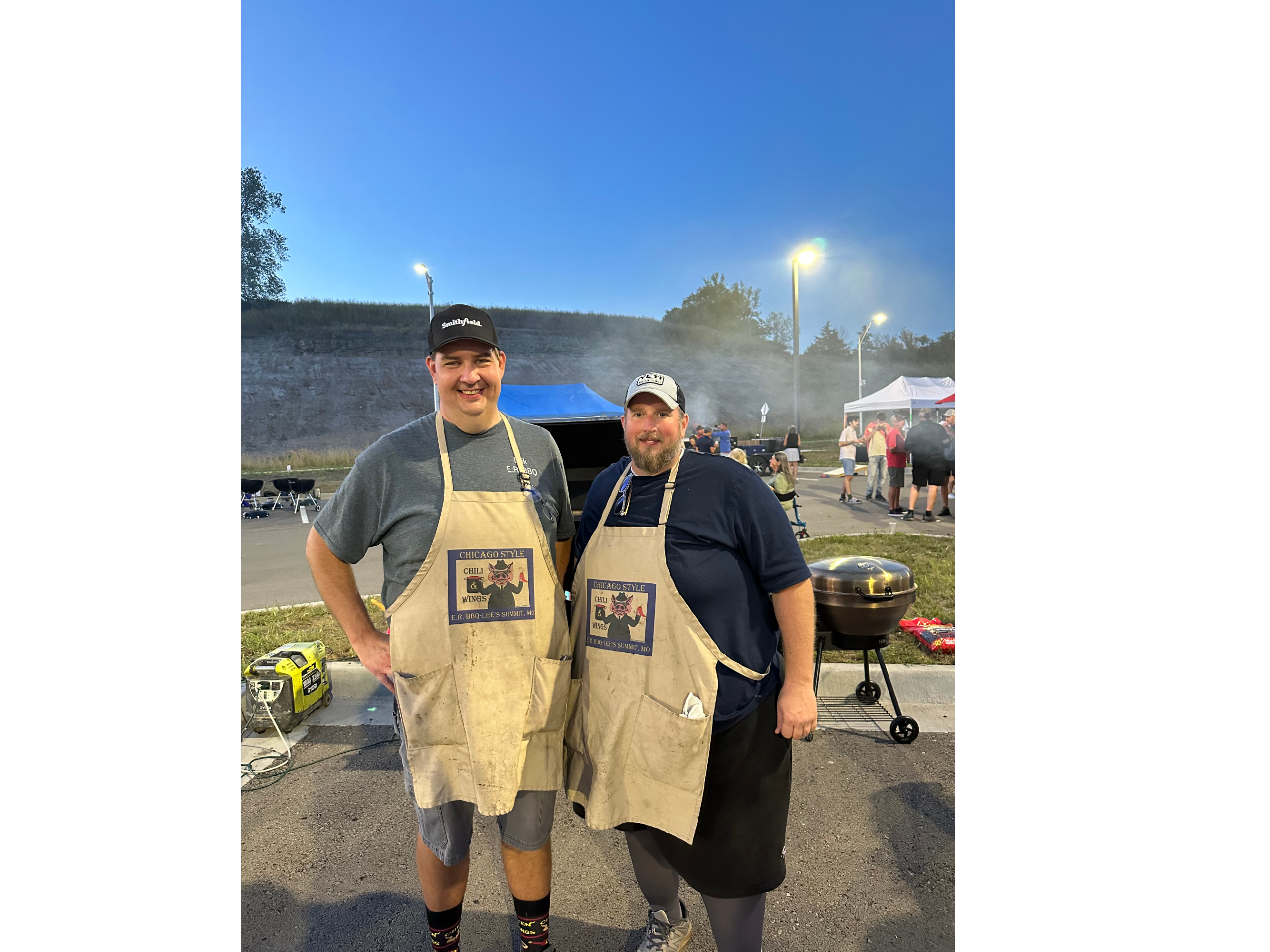 Erik and Rick of ERBBQ at Wings 4 Water.